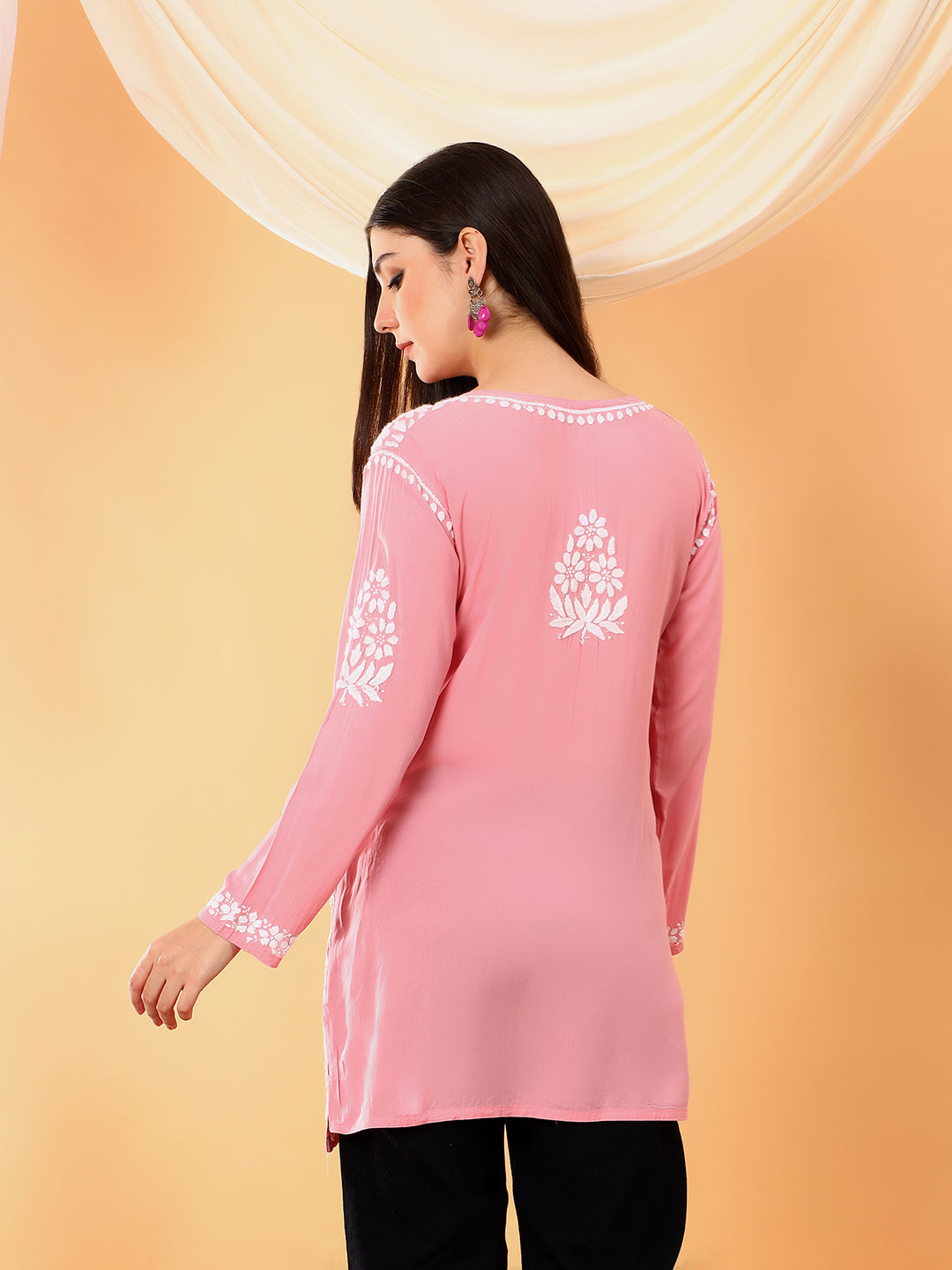 Sanya Modal Chikankari Short Kurti
