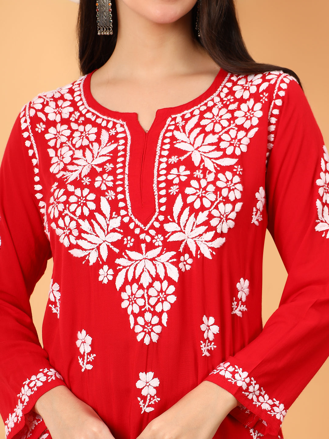 Sanya Modal Chikankari Short Kurti
