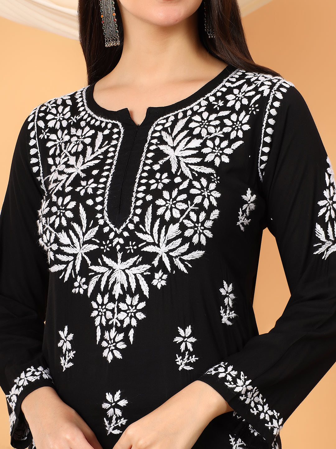 Sanya Modal Chikankari Short Kurti