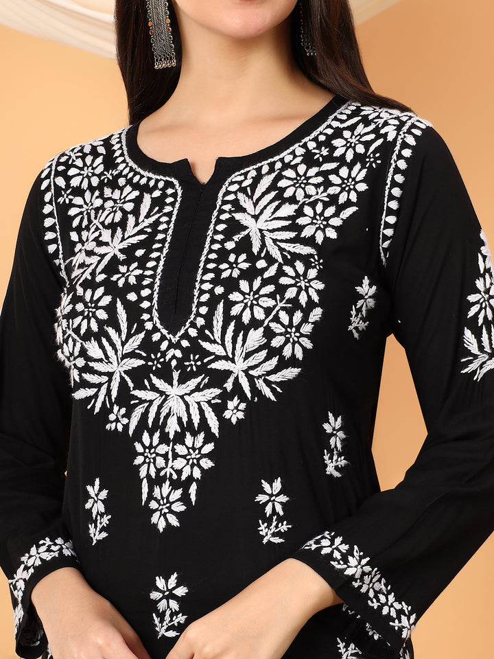 Sanya Modal Chikankari Short Kurti