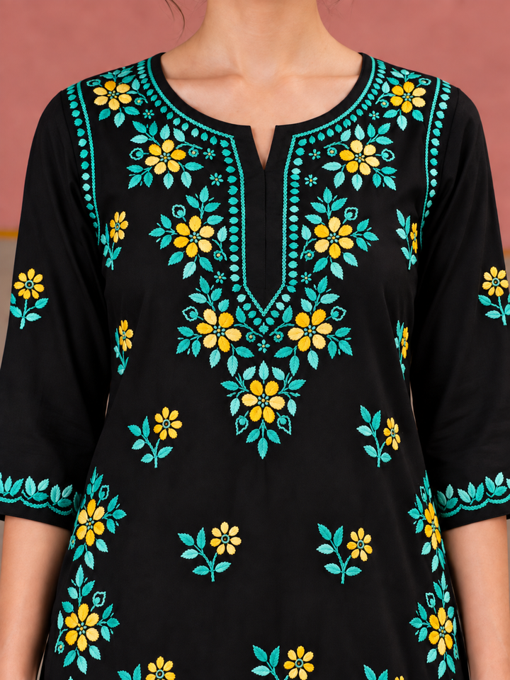 Miraya Chikankari Rayon Short Kurti