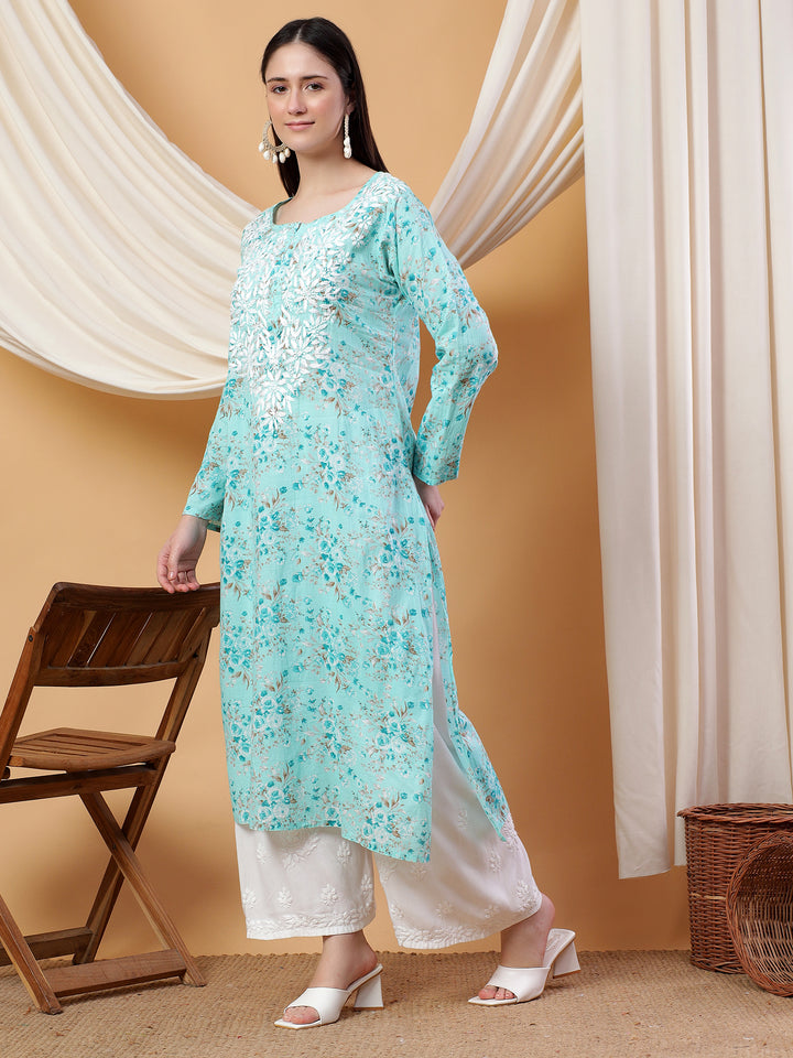 Chikankari kurta for women