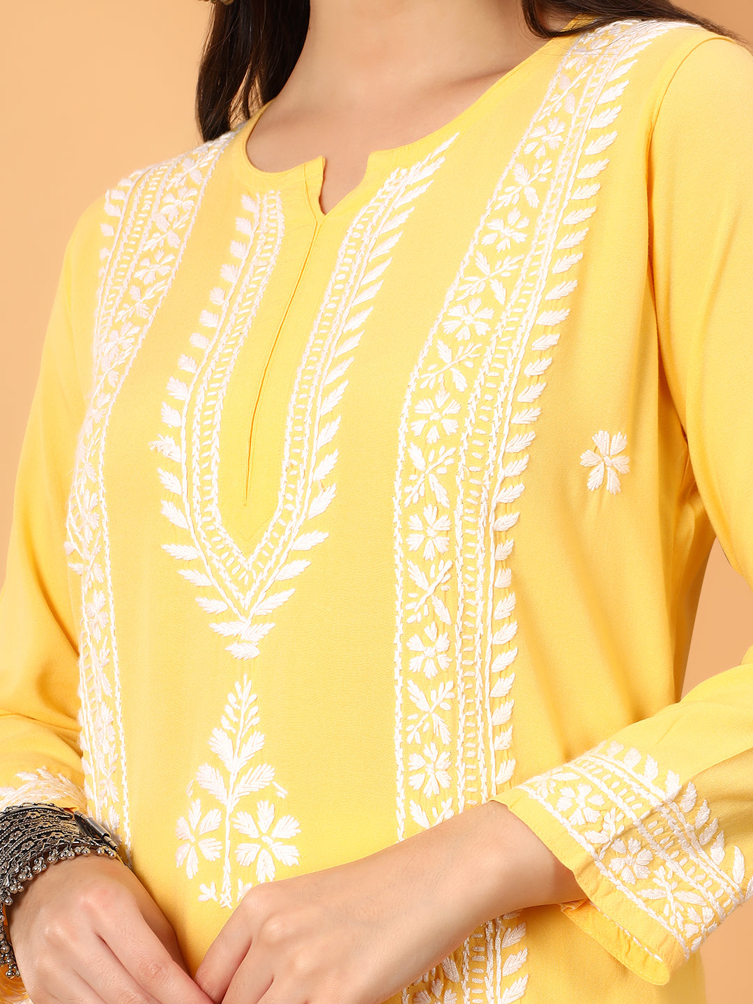 Tarini Rayon Chikankari Straight Kurta