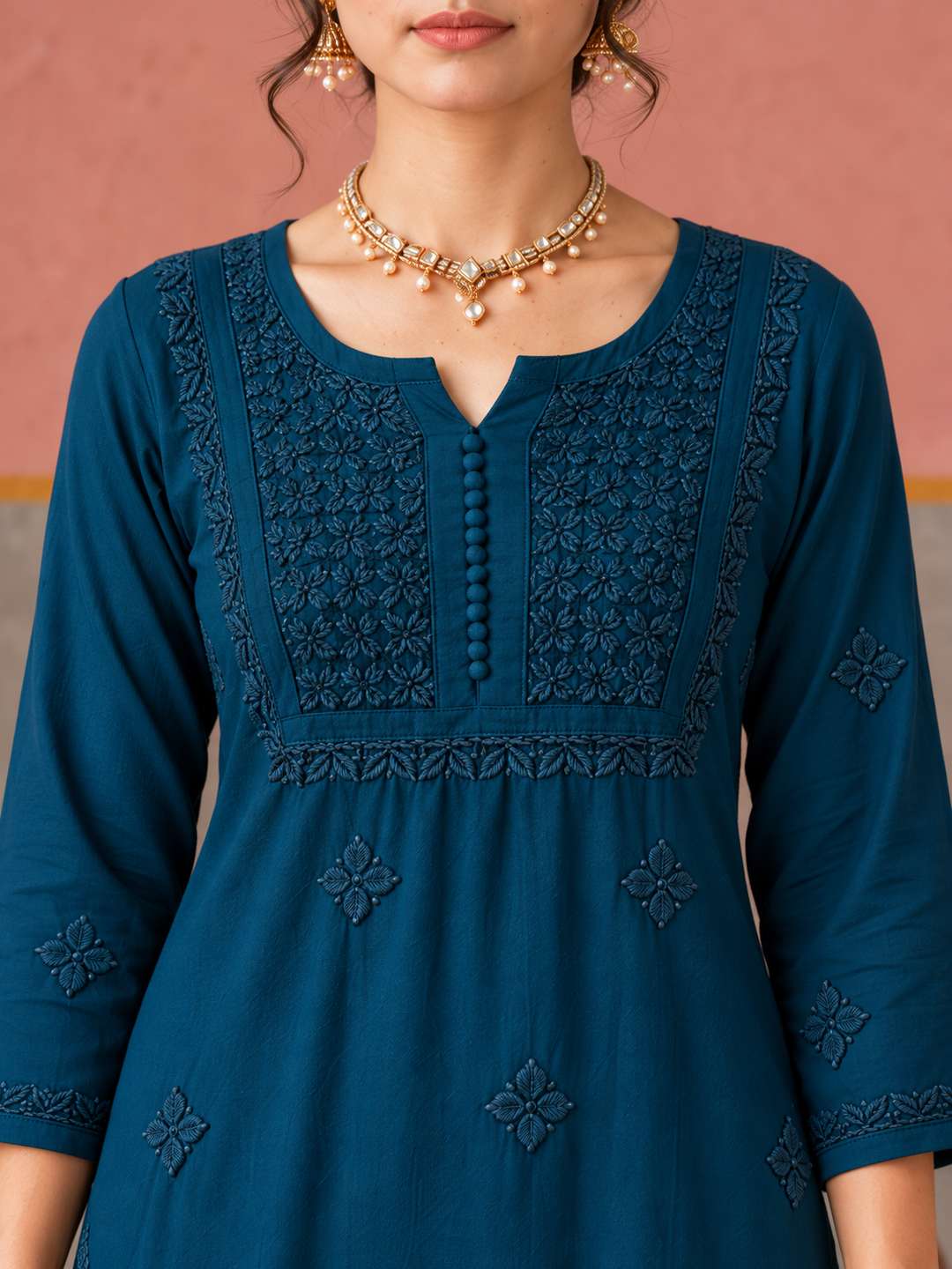 Lajja Chikankari Rayon Co-ord Set