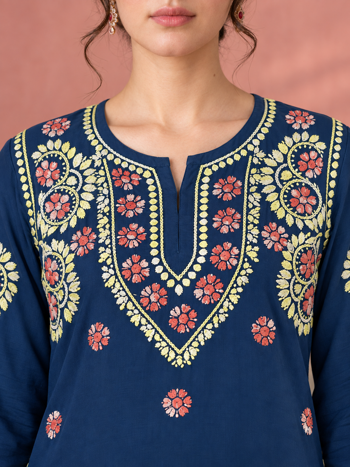 Astha Rayon Chikankari Straight Kurta