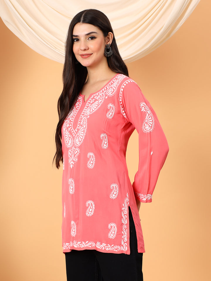 Tripti Modal Chikankari Short Kurti