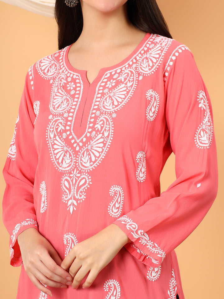 Tripti Modal Chikankari Short Kurti