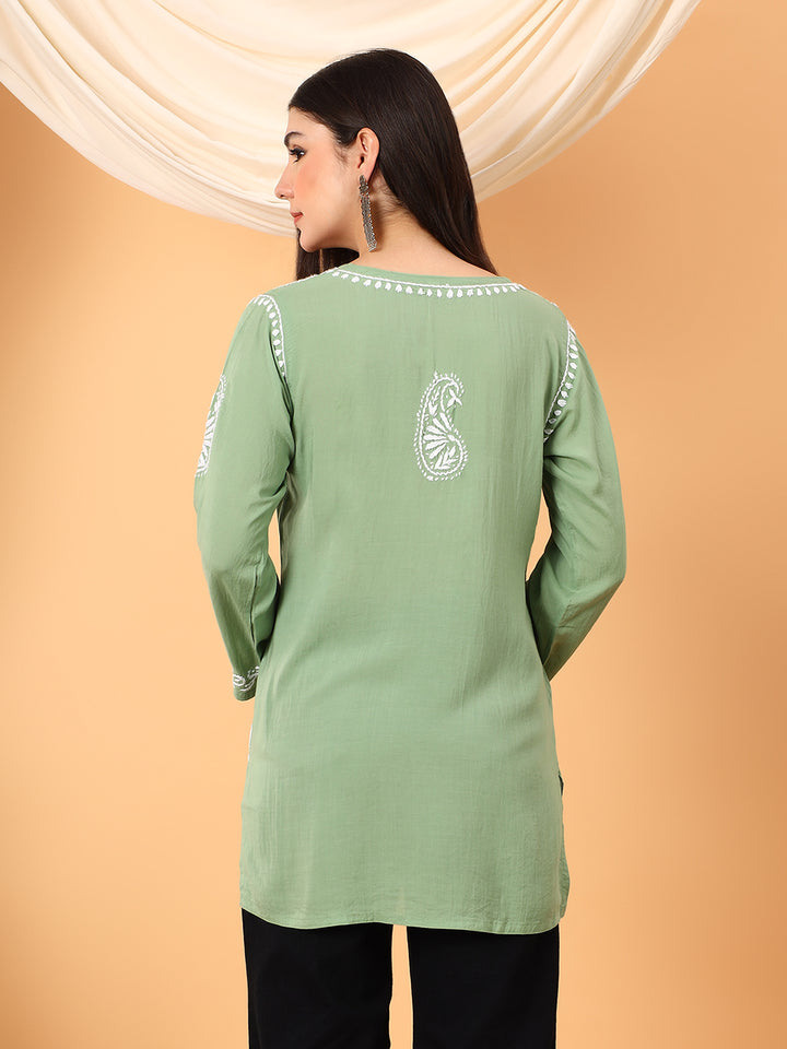Tripti Modal Chikankari Short Kurti