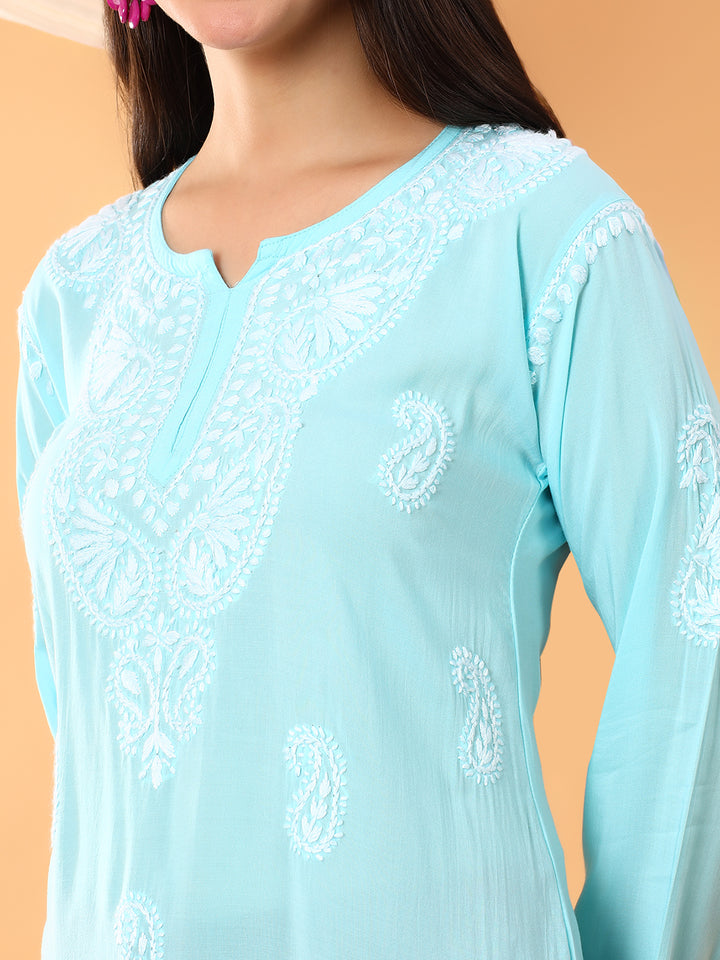 Tripti Modal Chikankari Short Kurti