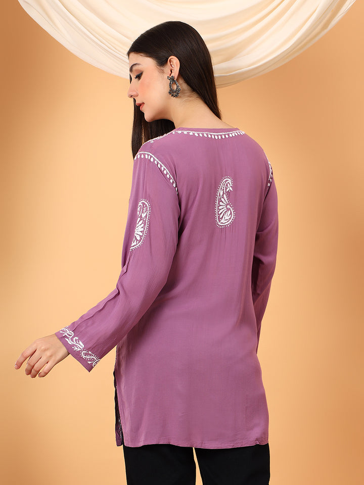 Tripti Modal Chikankari Short Kurti