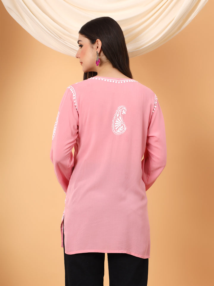 Tripti Modal Chikankari Short Kurti