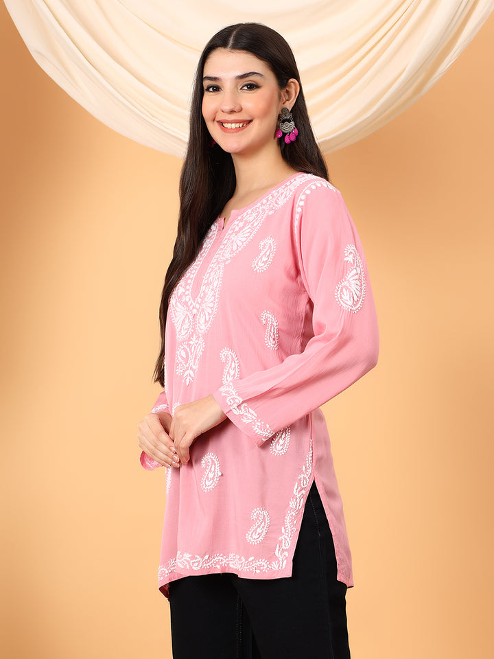 Tripti Modal Chikankari Short Kurti