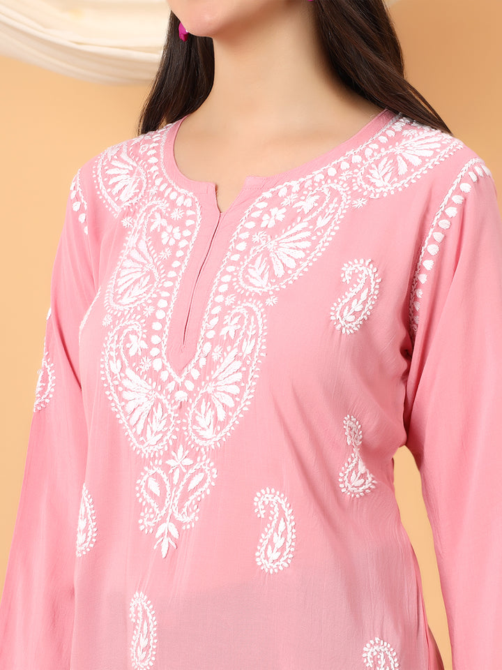 Tripti Modal Chikankari Short Kurti