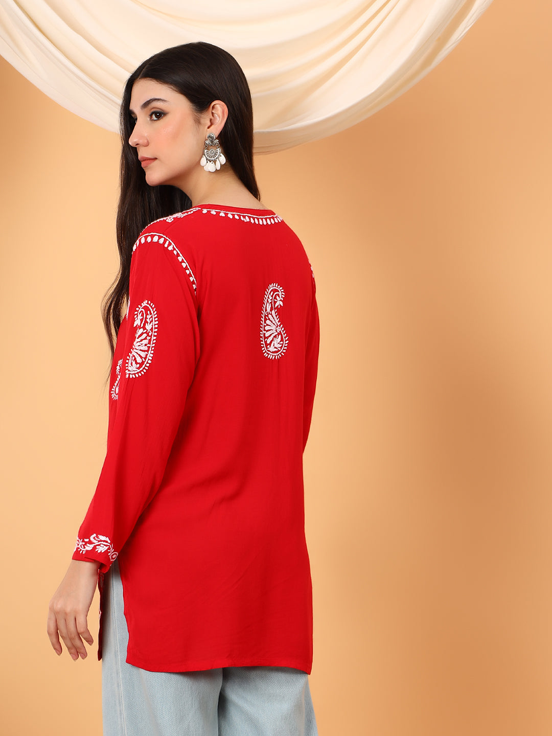 Tripti Modal Chikankari Short Kurti