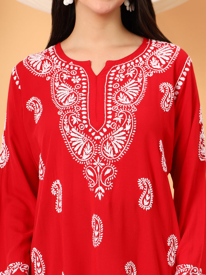 Tripti Modal Chikankari Short Kurti