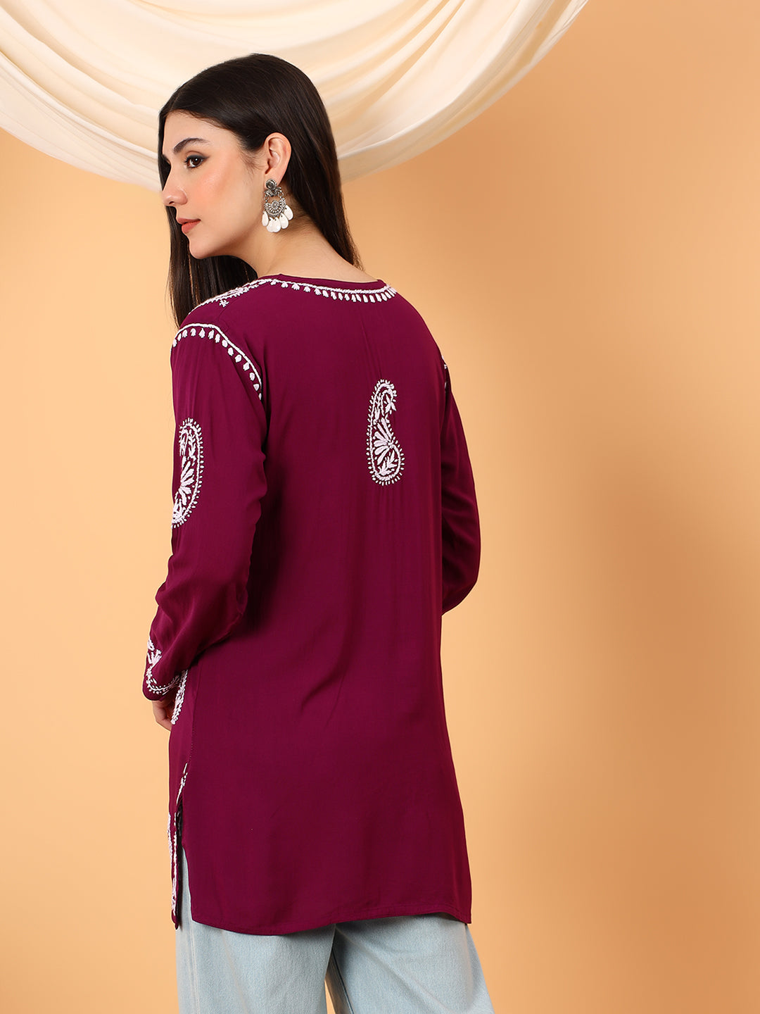 Tripti Modal Chikankari Short Kurti