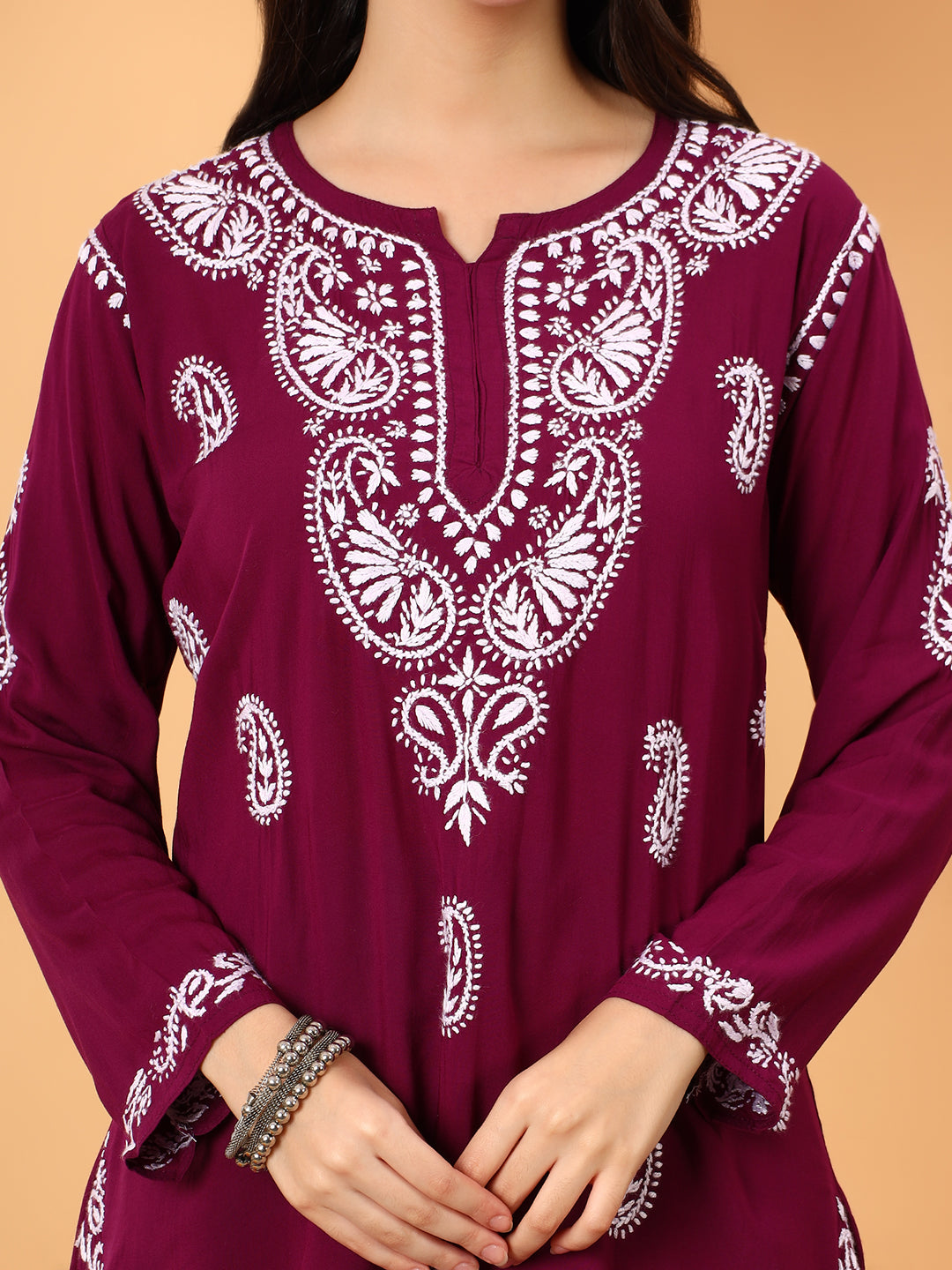 Tripti Modal Chikankari Short Kurti