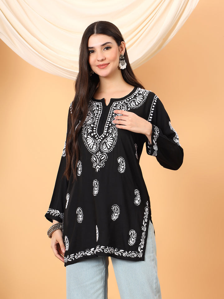Tripti Modal Chikankari Short Kurti