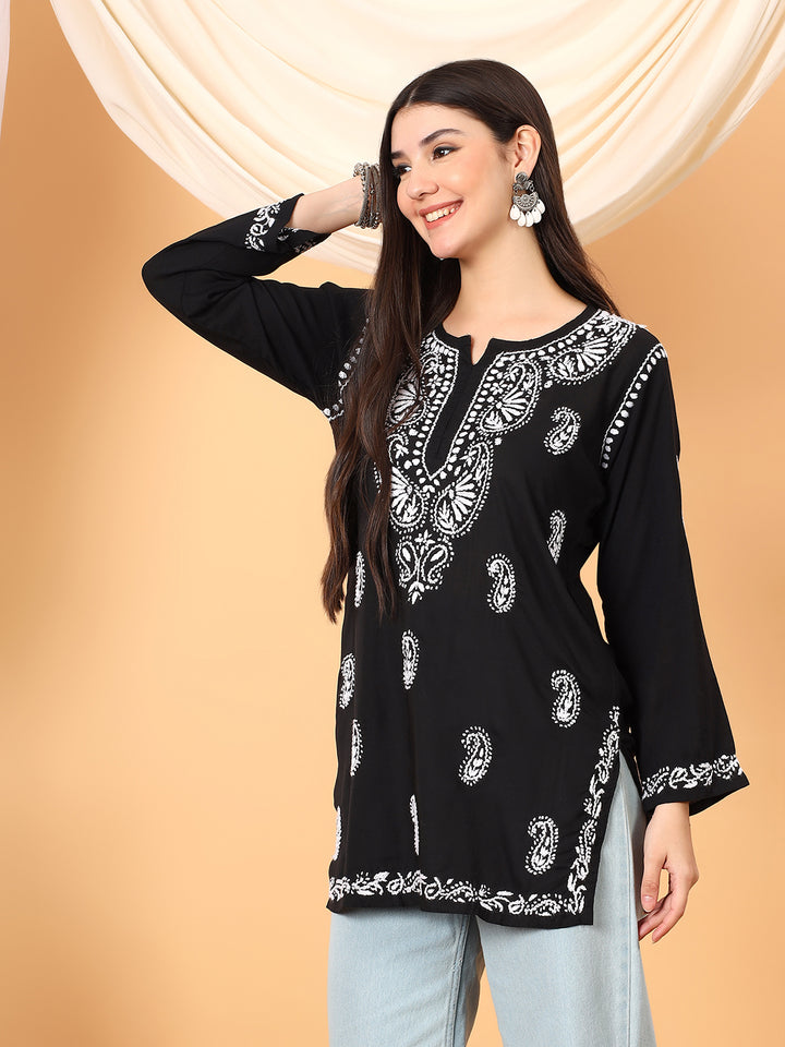 Tripti Modal Chikankari Short Kurti