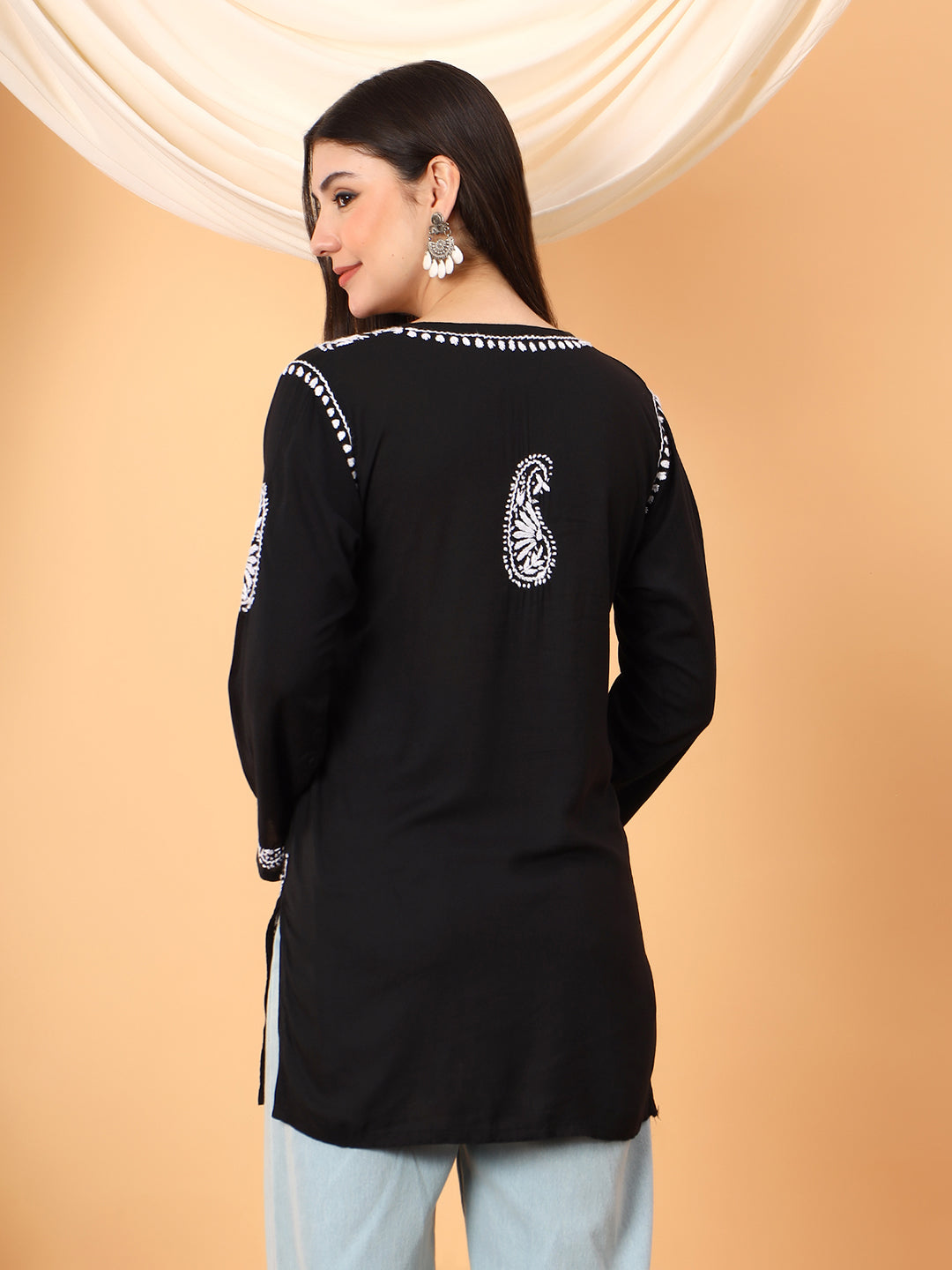 Tripti Modal Chikankari Short Kurti