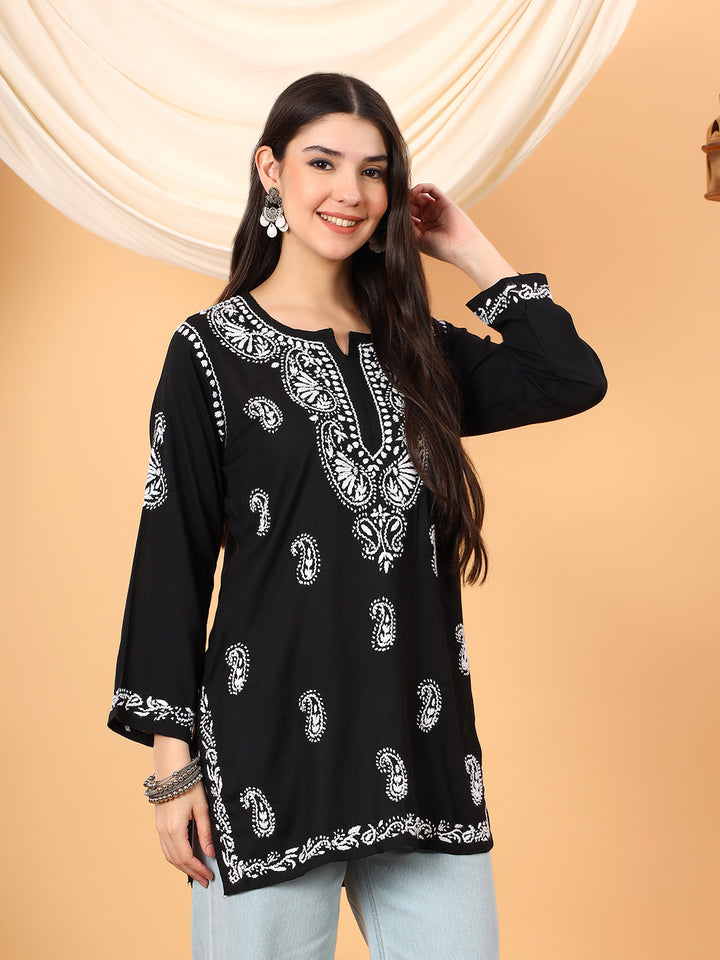 Tripti Modal Chikankari Short Kurti