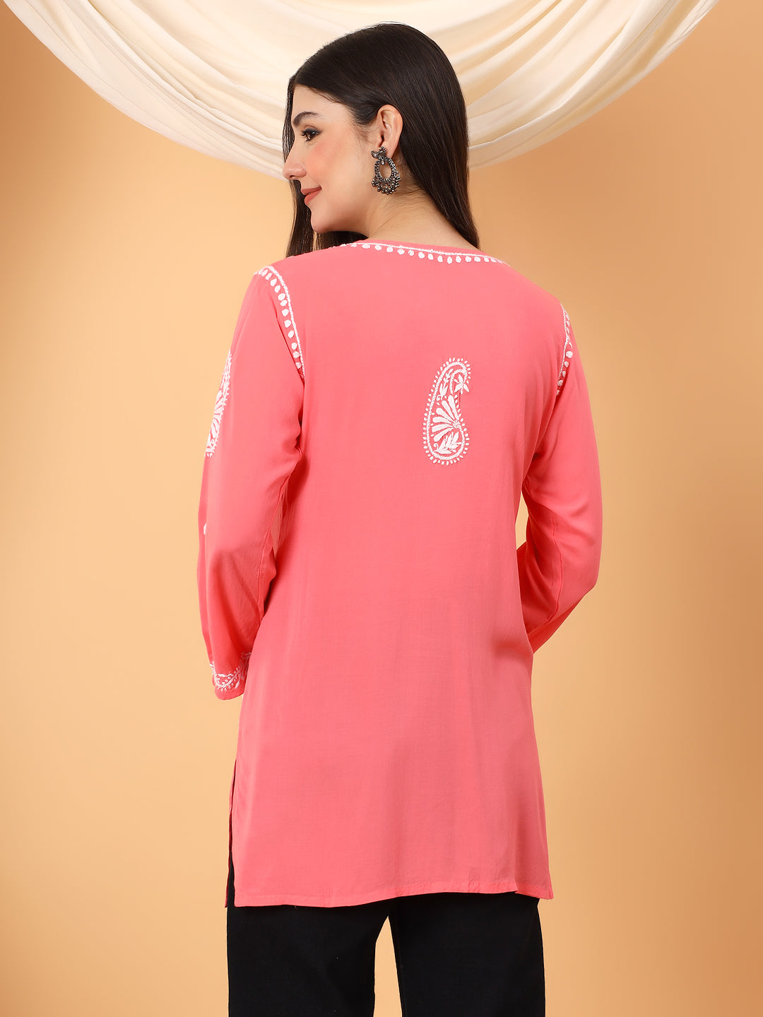 Tripti Modal Chikankari Short Kurti