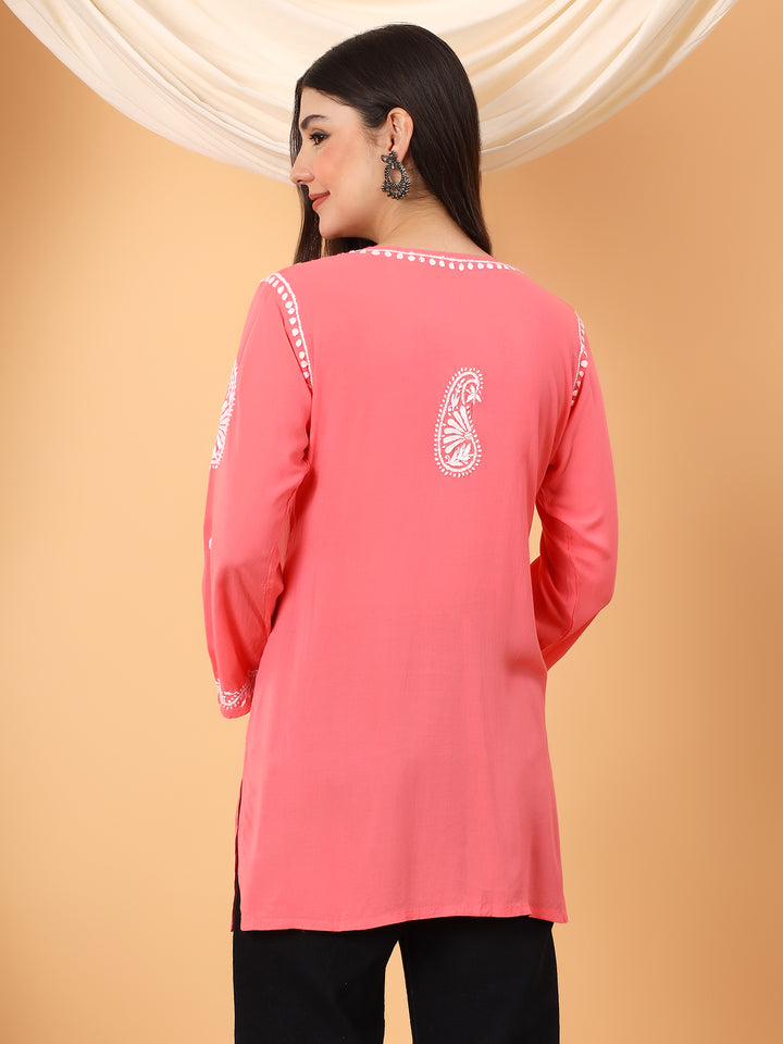 Tripti Modal Chikankari Short Kurti