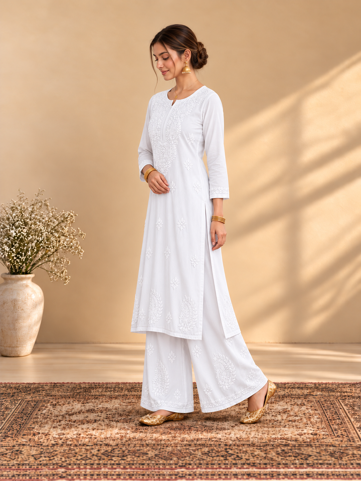 Maryam Chikankari Rayon Co-ord Set