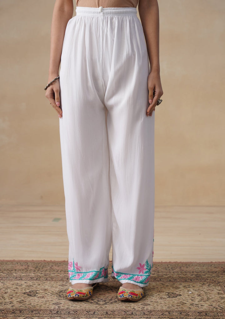 Gulab Rayon Chikankari Co-ord Set