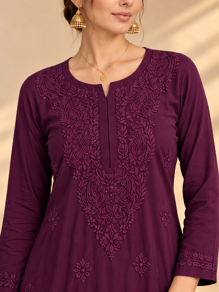 Maryam Chikankari Rayon Co-ord Set