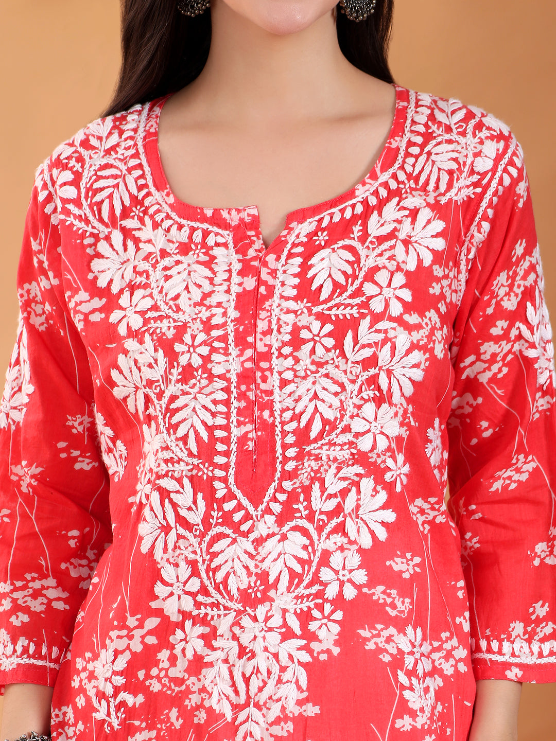 Zainab Chikankari Mulmul Straight Kurta