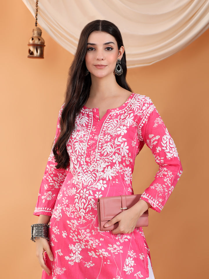 Zainab Chikankari Mulmul Straight Kurta